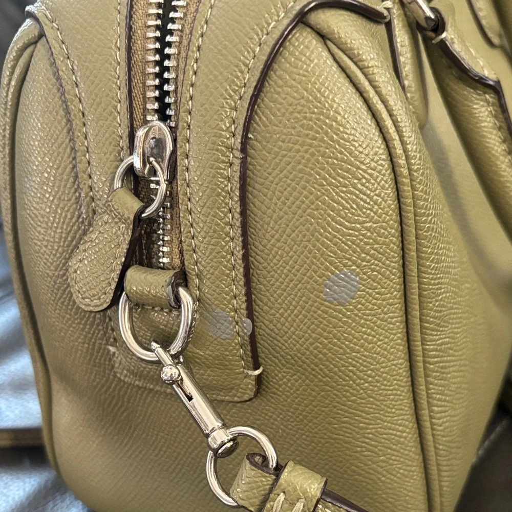 Coach Sage Green Leather Purse - Picture 4 of 6